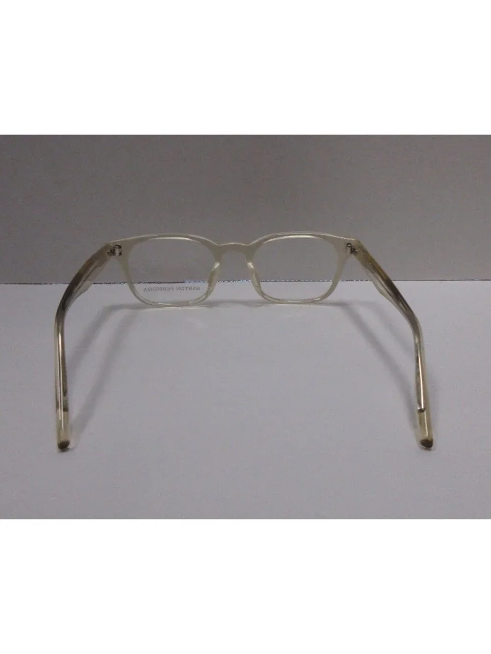 Barton Perreira Eyeglasses White Neville Rectangular 48-21-143 NEW